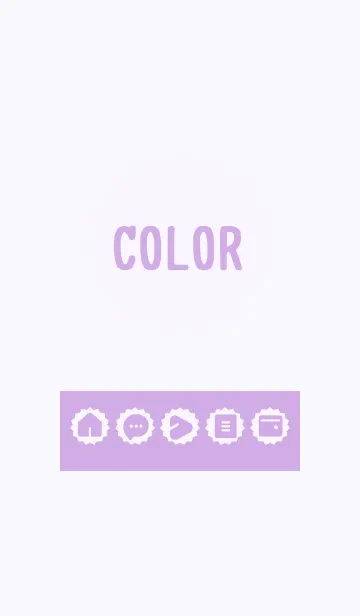 [LINE着せ替え] purple color M12の画像1