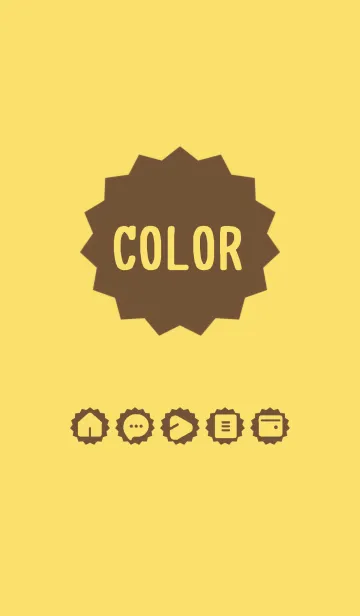 [LINE着せ替え] yellow color M11の画像1