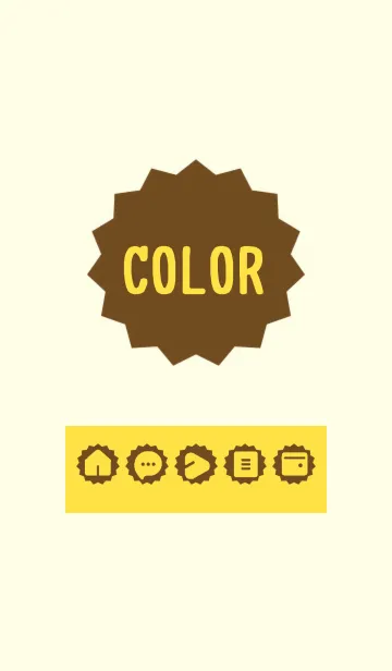 [LINE着せ替え] yellow color M12の画像1