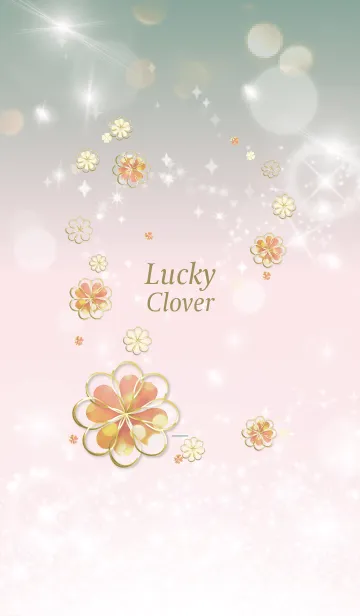 [LINE着せ替え] カーキ : Lucky cloverの画像1