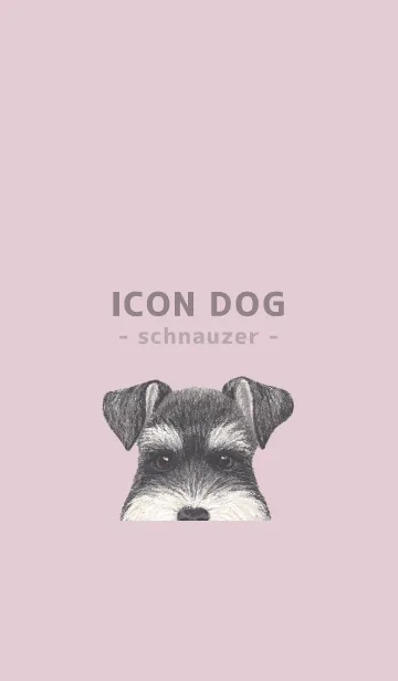 [LINE着せ替え] ICON DOG - シュナウザー - PASTEL PK/03の画像1