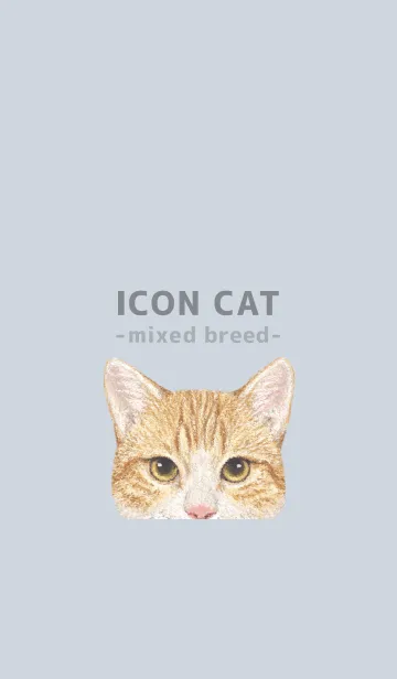 [LINE着せ替え] ICON CAT - ミックス - PASTEL BL/17の画像1