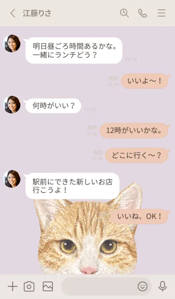 [LINE着せ替え] ICON CAT - ミックス - PASTEL PL/17の画像3