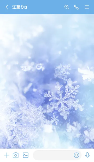 [LINE着せ替え] 雪の結晶 #Lights 2の画像2