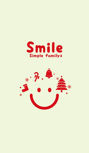 [LINE着せ替え] スマイル＆クリスマスツリー White lilyの画像1