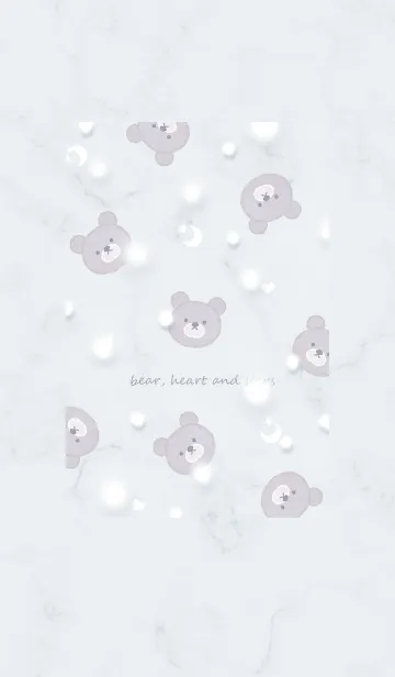 [LINE着せ替え] クマと星と雪♥ウィスタリア08_1の画像1