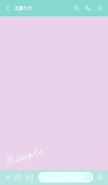 [LINE着せ替え] Simple Lines J-Light Gray Magenta (Gr8)の画像2