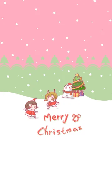Christmas Carnival - Green Pink (pi4)の着せ替えメイン画像
