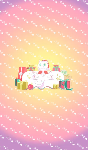 [LINE着せ替え] ねこさまと たのしい クリスマス 着せかえの画像1