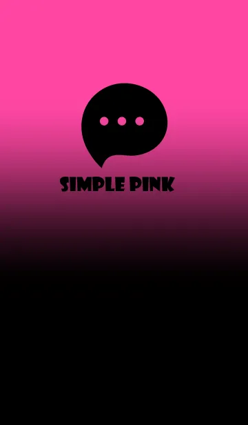 [LINE着せ替え] Black & Pink Theme V3 (JP)の画像1