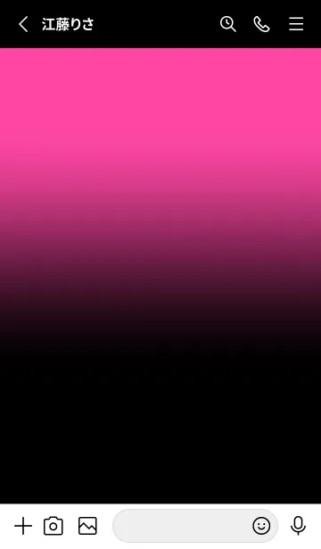 [LINE着せ替え] Black & Pink Theme V3 (JP)の画像2