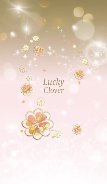 [LINE着せ替え] ゴールド : Lucky cloverの画像1