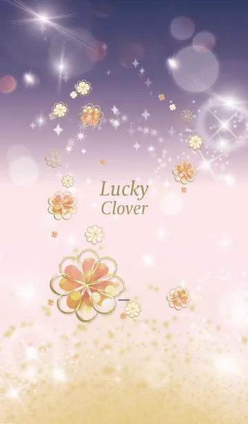 [LINE着せ替え] ネイビー : Lucky cloverの画像1