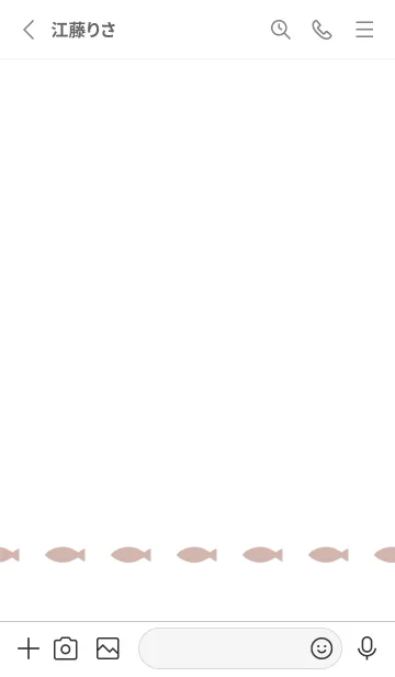 [LINE着せ替え] ねことおさかな(くすみ2-01)の画像2