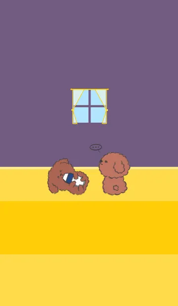 [LINE着せ替え] Naughty Teddy J-Grape Purple (Red05)の画像1