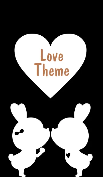 [LINE着せ替え] LOVE THEME Black and White 81の画像1