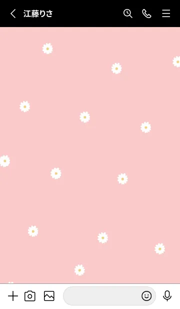 [LINE着せ替え] Daisy Days :black pinkの画像2