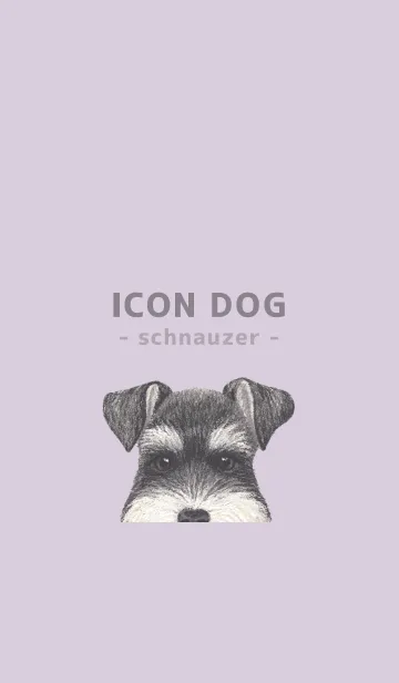 [LINE着せ替え] ICON DOG - シュナウザー - PASTEL PL/03の画像1