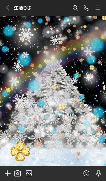 [LINE着せ替え] クリスマス運気UP！！ Christmas cloverの画像2