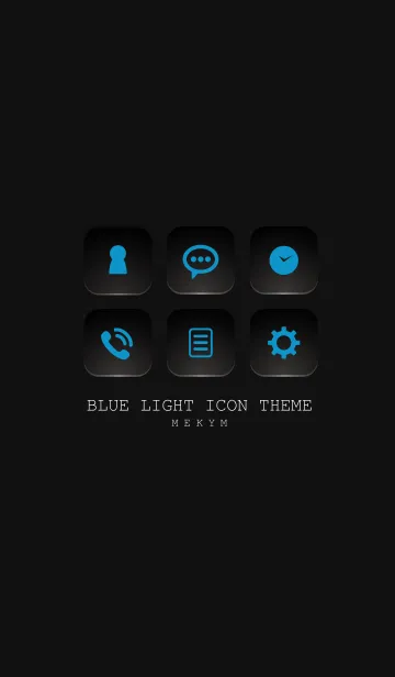 [LINE着せ替え] BLUE LIGHT ICON THEME-SWITCH 14の画像1