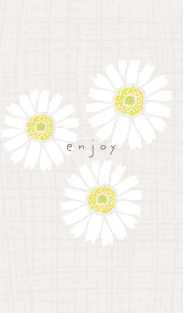 [LINE着せ替え] 3輪の白いガーベラ17の画像1