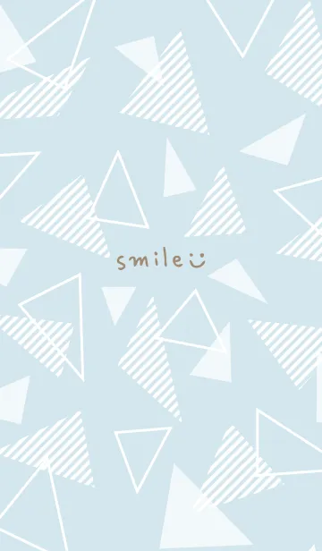 [LINE着せ替え] 白いおしゃれな三角3の画像1