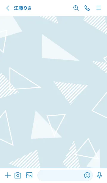 [LINE着せ替え] 白いおしゃれな三角3の画像2