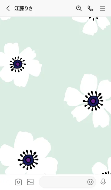 [LINE着せ替え] アネモネ シンプル20の画像2