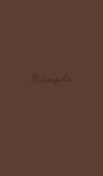 [LINE着せ替え] Simple Color J-Cocoa Brown (Br1)の画像1