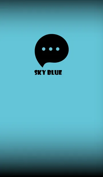 [LINE着せ替え] Sky Blue And Black V.3 (JP)の画像1