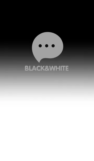 [LINE着せ替え] Black & White V4 (JP)の画像1