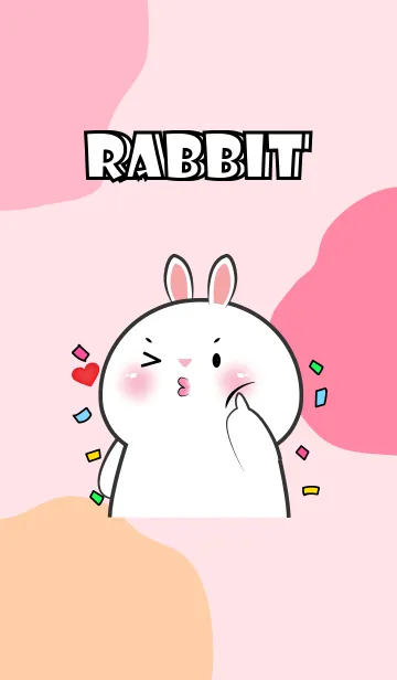 [LINE着せ替え] InLove White Rabbit Theme (JP)の画像1