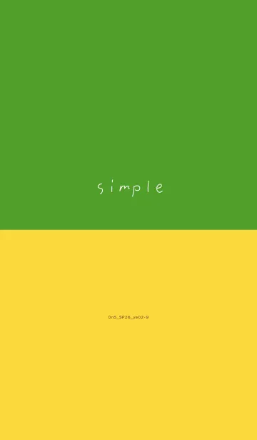 [LINE着せ替え] 0n5_26_イエロー2-9の画像1