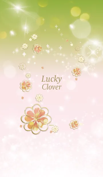 [LINE着せ替え] 黄緑 : Lucky cloverの画像1