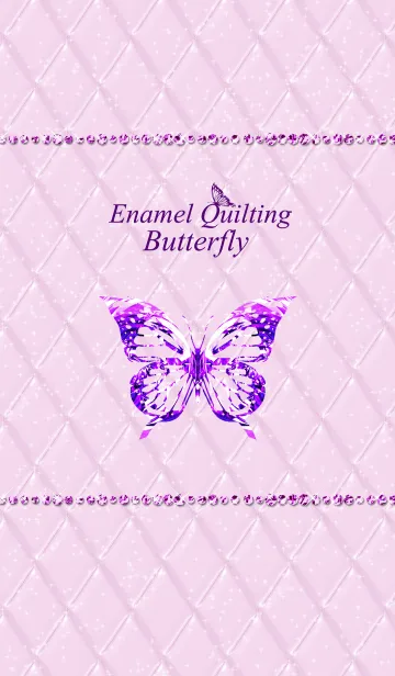 [LINE着せ替え] Enamel Quilting & Butterflyの画像1