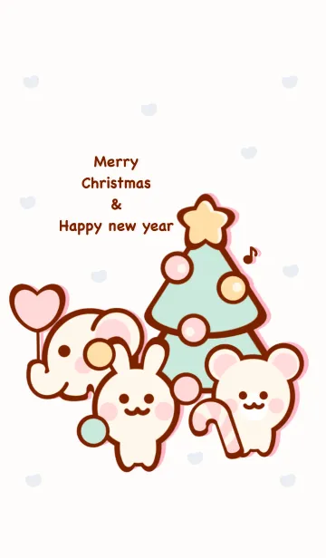 [LINE着せ替え] Happy Christmas party 6の画像1