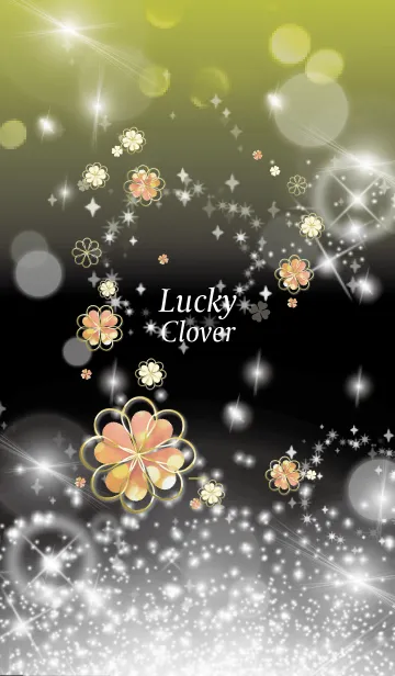 [LINE着せ替え] 黒と黄色 : Lucky cloverの画像1