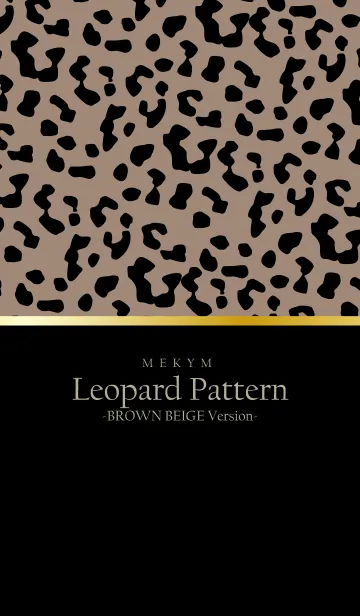 [LINE着せ替え] Leopard Pattern-BROWN BEIGE Version 29の画像1