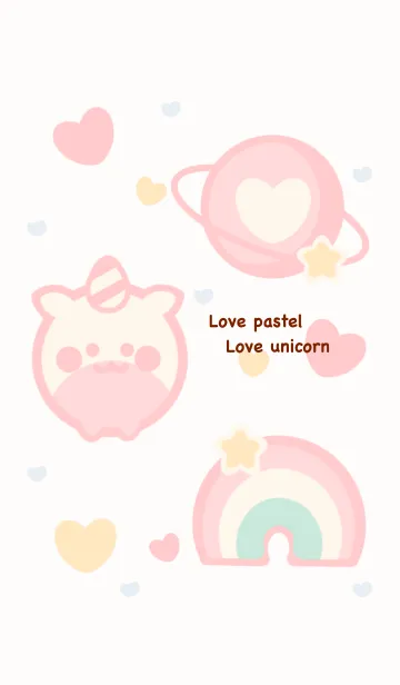 [LINE着せ替え] Lovely unicorn theme 2の画像1