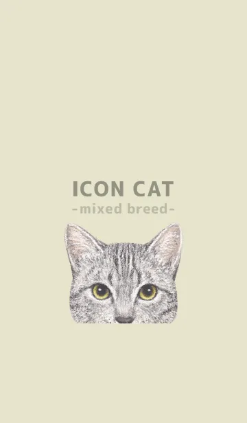 [LINE着せ替え] ICON CAT - ミックス - PASTEL YE/18の画像1