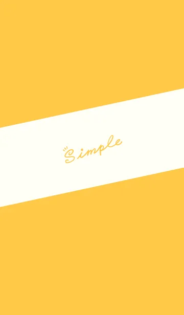 [LINE着せ替え] Simple Lines J-White (Ye3)の画像1