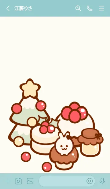 [LINE着せ替え] Little Christmas bakeryの画像2