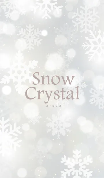 [LINE着せ替え] Snow Crystal-WHITE.MEKYM 16の画像1