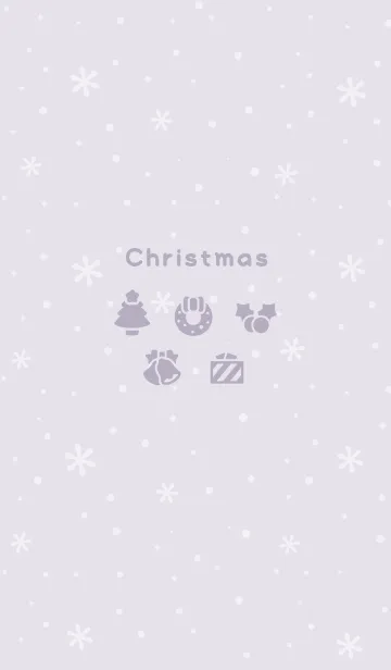 [LINE着せ替え] クリスマス1<パープル>の画像1