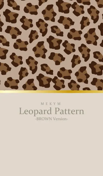 [LINE着せ替え] Leopard-BROWN Version 29の画像1