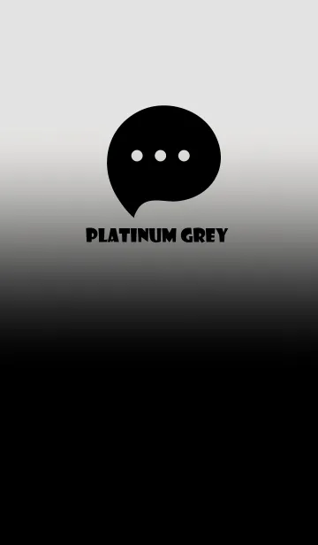 [LINE着せ替え] Black & Platinum Grey Theme V3 (JP)の画像1