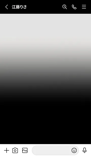 [LINE着せ替え] Black & Platinum Grey Theme V3 (JP)の画像2