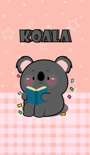 [LINE着せ替え] I Love U Cute Black Koala Theme (JP)の画像1