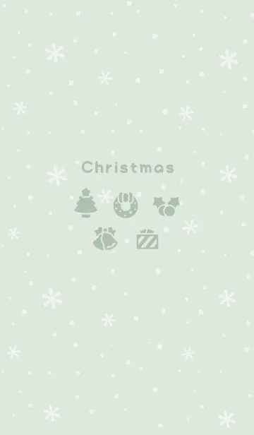 [LINE着せ替え] クリスマス1<グリーン>の画像1