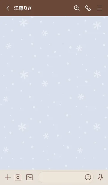 [LINE着せ替え] クリスマス1<ブルー>の画像2